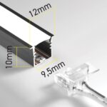 ACK AB01-03203 24V Alüminyum Led Bar 3000K 3Mt 128Led/Mt 8Watt/Mt 10Mmx9,5Mmx12Mm - Görsel 3