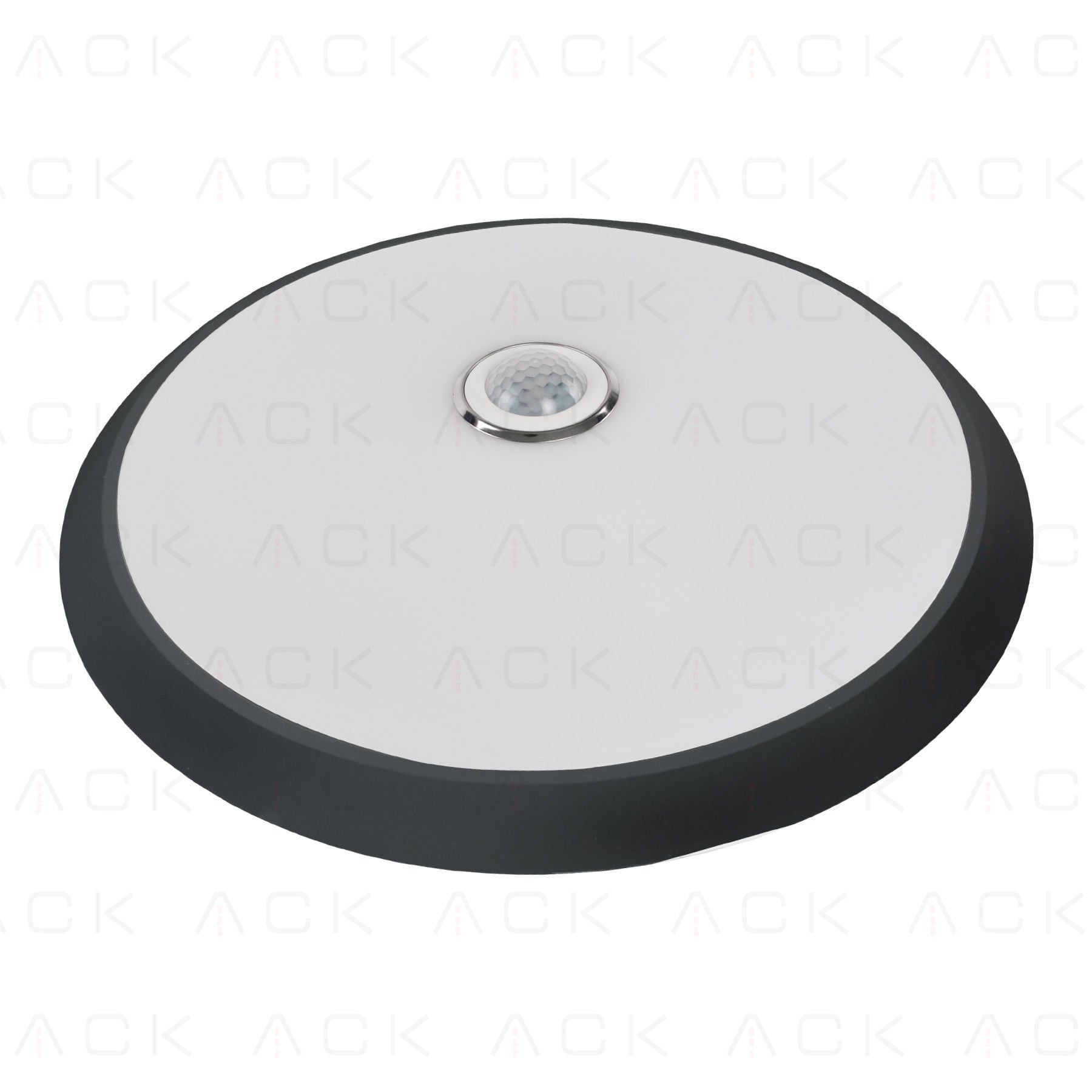 ac18-00101 ACK 18W 3000K Siyah Sensorlu Led Tavan Armaturu Acil Kitli AC18-00101 - Görsel 1