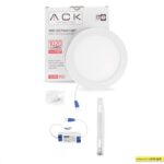 ACK 12W Beyaz 3000K Sıva Üstü Yuvarlak Led Panel AP03-01200