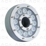 Ack 12W Mavi Led Havuz Yer Armatürü Gri