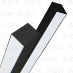 Ack 18W 4000K 610Mm Led Linear Armatür Siyah 76Mmx76Mm Ack Driverli
