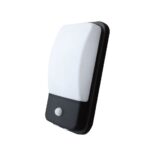 Ack 20W Sensörlü Led Duvar Apligi Siyah 3000K Ip44