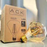 ACK 4W 220-240V E27 2200K Prızmatık Led Rustık Ampul AB50-00420 - Görsel 3