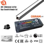 ACK AB01-03213 24V Alüminyum Led Bar 4000K 3Mt  Kapı Sensörlü Komple Set