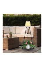 ACK Solar Led Ayaklı Aplik Siyah Ip54 457Mmx457Mmx107Mm AG60-06851 - Görsel 4