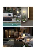 ACK Solar Led Ayaklı Aplik Siyah Ip54 457Mmx457Mmx107Mm AG60-06851 - Görsel 5