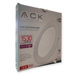 ACK 18W Beyaz 6500K Sıva Altı Yuvarlak Led Panel AP01-01830 - Görsel 4