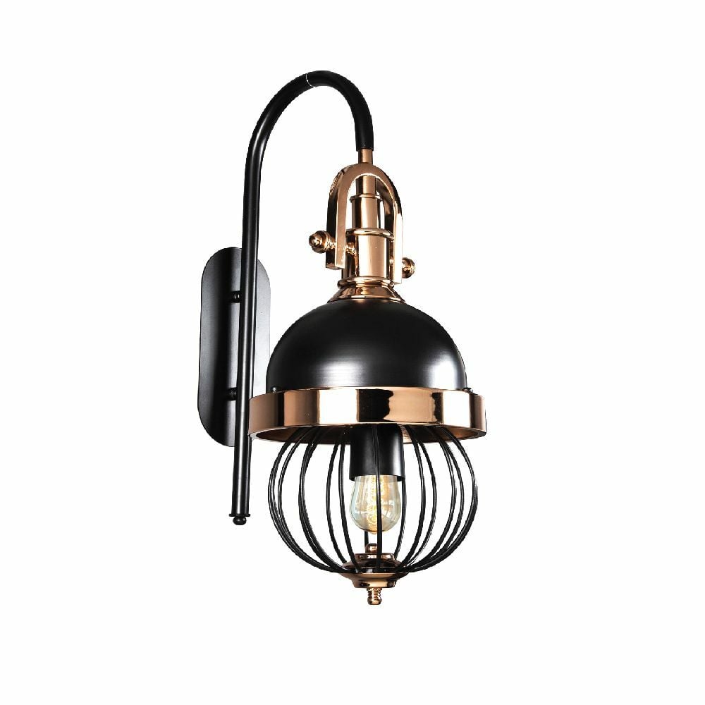 ack-dekoratif-aplik-armatur-e27-siyah-gold-205121 Ack Dekoratif Aplik Armatur E27 Siyah-Gold - Görsel 1