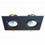 Ack Led Spot Armatur Ikili Kare 4000K Siyah