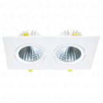 Ack Led Spot Armatur Ikili Kare 6500K Beyaz