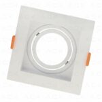 Ack Pc Beyaz Spot Armatür Kare