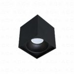 Ack Sivaüstü Dekoratif Armatür 100X140Mm Beyaz Reflektör Siyah Kasa