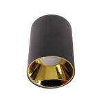 Ack Sivaüstü Dekoratif Armatür Altin  Reflektör Siyah Metal Kasa