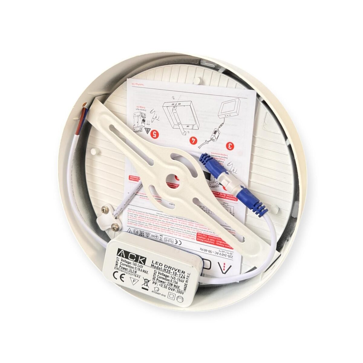 ACK Backlıght Sıva Altı 24W 4000K AD05-02410 - Görsel 3