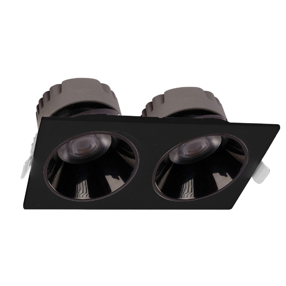 ACK 2X18W Sıva Altı Kare Downlıght Siyah 3000K AD10-02601 - Görsel 2