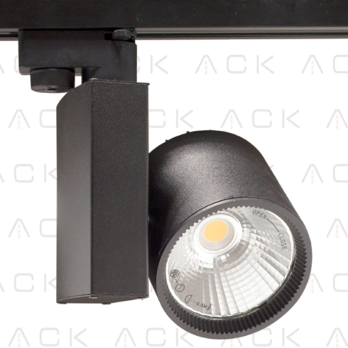 ACK 30W Sıyah 3000K Cob Led Monofaze Ray Armatürü AD30-04001 - Görsel 2