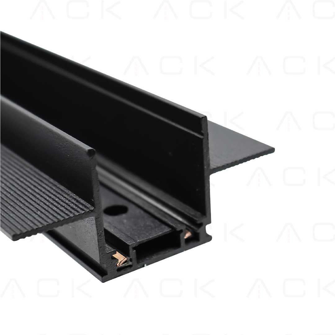 ad45-90002 ACK Slım Magnet Ray Sıvaaltı Siyah 2 Mt AD45-90002 - Görsel 1