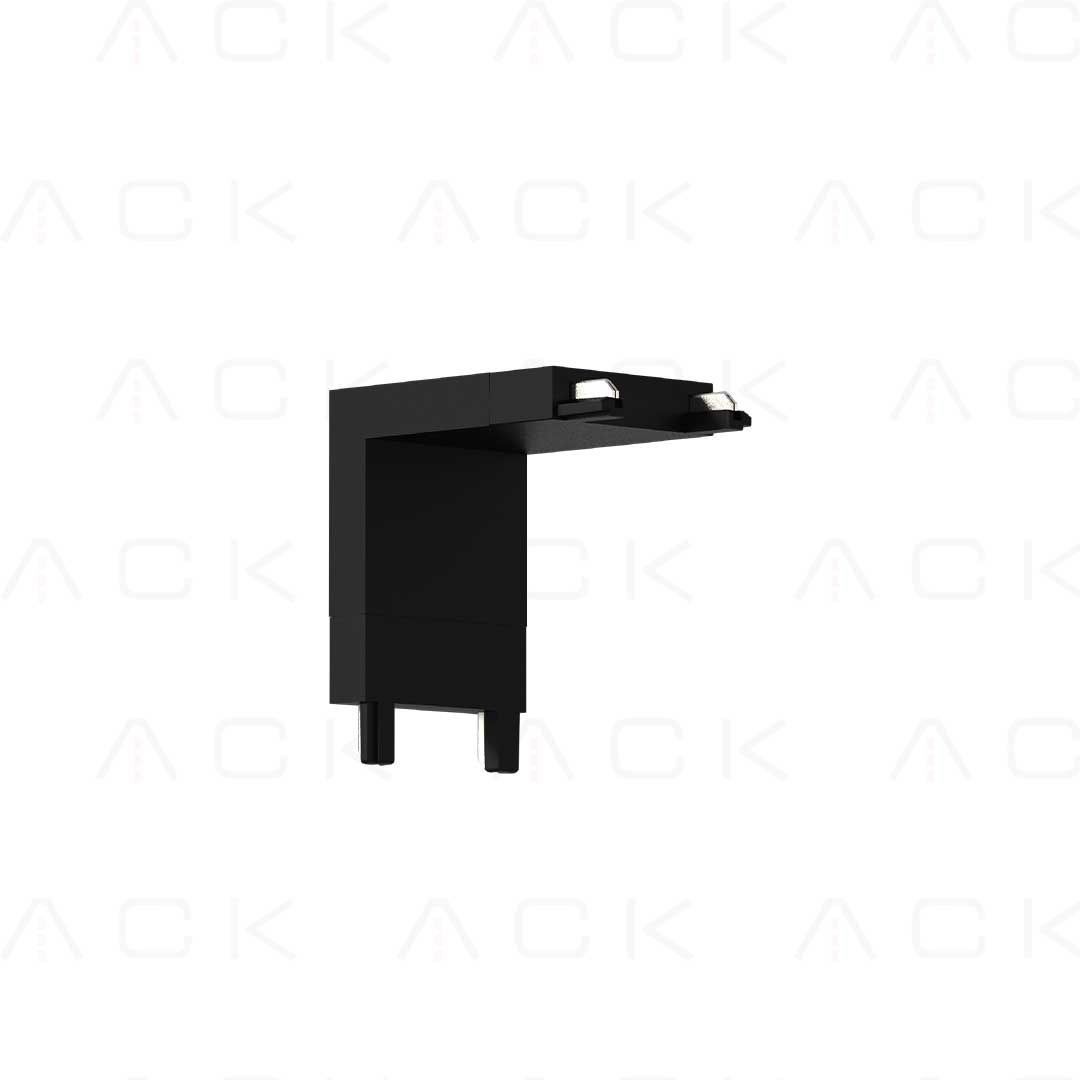 ad45-97200 ACK Slım Magnet Ray 90° Dikey Bağlantı Aparatı Sıvaüstü AD45-97200 - Görsel 1
