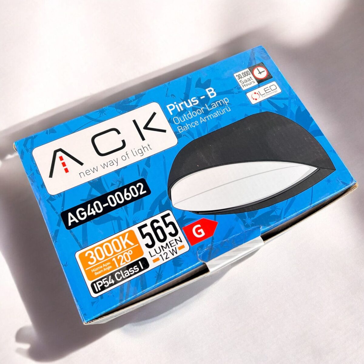 ACK 12W Pırus-B 3000K Led Bahçe Aplıgı AG40-00602 - Görsel 2
