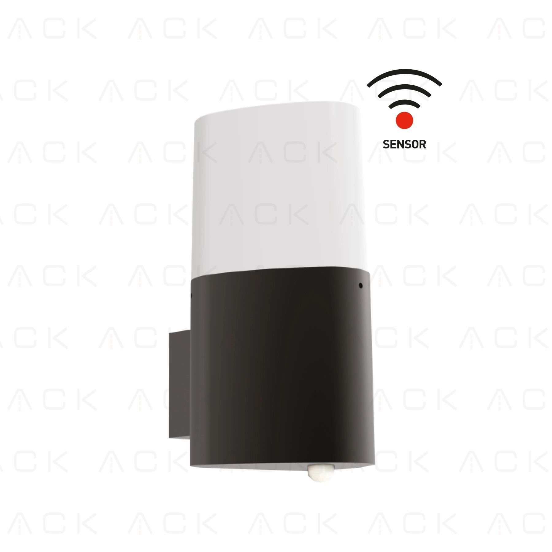 ag36-00002 ACK Hera Wls Sıyah E27 Max.60W Sensörlü Bahçe Aplıgı AG36-00002 - Görsel 1