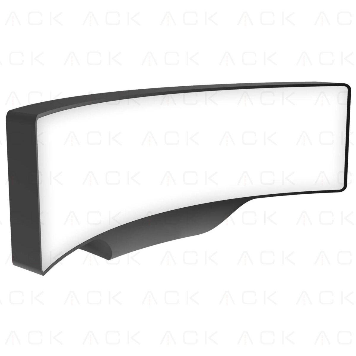 Ack AG40-02002 3000K Günışığı 13W Siyah Kasa Bahçe Duvar Apliği - Görsel 3