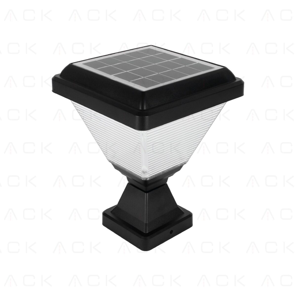 ACK Solar Led Bahçe Armatürü Kare 8W/H 3000K AG60-06801 - Görsel 3