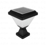 ACK Solar Led Bahçe Armatürü Kare 8W/H 3000K AG60-06801 - Görsel 3
