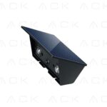 ACK Solar Led Bahçe Armatürü Çift Yönlü  Siyah Gövde 3000K Ip65 142Mmx73Mmx80Mm AG60-09801