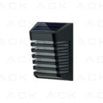 ACK Solar Led Çit Aplik 3000K Ip54 Siyah 90Mmx120Mmx53Mm AG60-09851 - Görsel 2