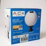 ACK Solar Led Bahçe Armatürü 8W/H 3000K AG60-10801 - Görsel 2
