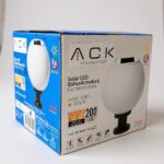 ACK Solar Led Bahçe Armatürü 8W/H 3000K AG60-10801