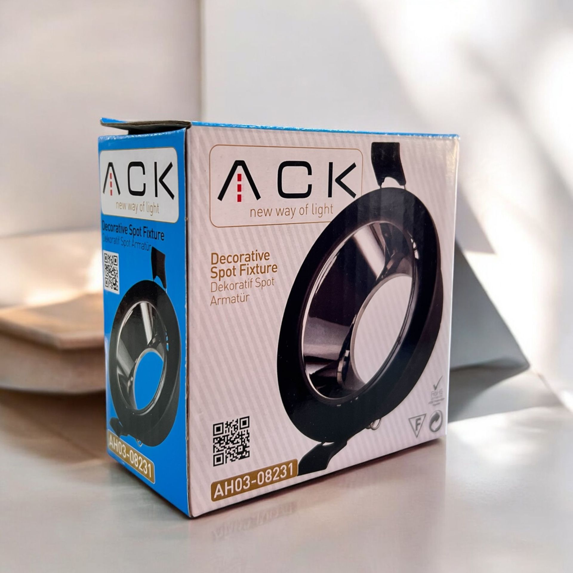 ah-03-08231-dekoratif-spot-ack-aydinlatma-dunyam ACK Siyah Yuvarlak Çerçeve / Siyah Krom Reflektör  Sıva Altı Spotlıght Metal Gövde AH03-08231 - Görsel 1