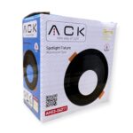 ACK Terra Siyah Sıva Altı Spotlıght Yuvarlak AH03-04011