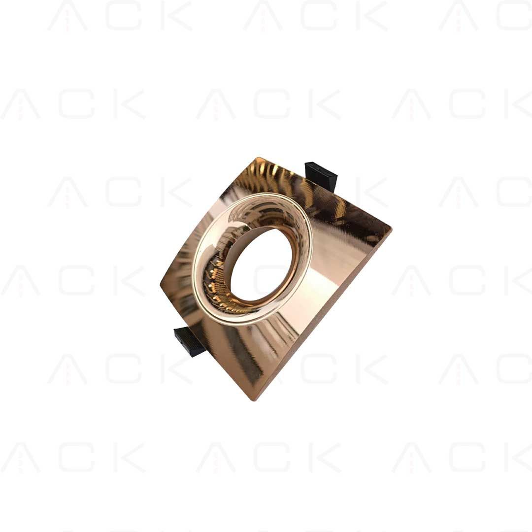 ah03-04136 ACK Fransız Gold  Sıva Altı Spotlıght 100*100*30Mm AH03-04136 - Görsel 1