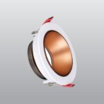 ACK  Beyaz Yuvarlak Çerçeve / Sandy Rose Gold Reflektör Sıva Altı Spotlıght AH03-07220