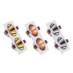 ACK  Beyaz Çift Kare Çerçeve / Sandy Rose Gold Reflektör Sıva Altı Spotlight AH03-07320 - Görsel 2