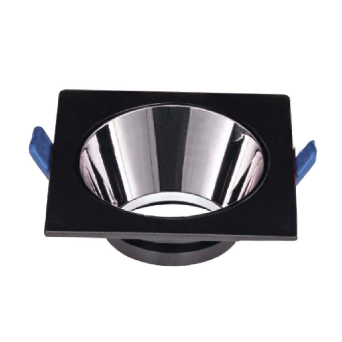 ACK Siyah Kare Çerçeve / Siyah Krom Reflektör Sıva Altı Spotlıght Metal Gövde AH03-08031 - Görsel 2