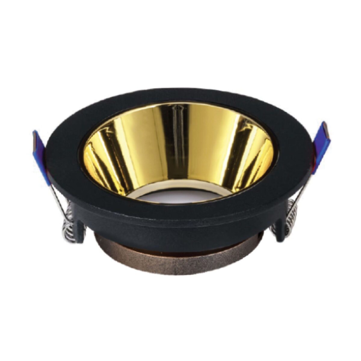 ACK Siyah Yuvarlak Çerçeve /  Rose Gold Reflektör  Sıva Altı Spotlıght Metal Gövde AH03-08221 - Görsel 2