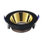 ACK Siyah Yuvarlak Çerçeve /  Rose Gold Reflektör  Sıva Altı Spotlıght Metal Gövde AH03-08221 - Görsel 2