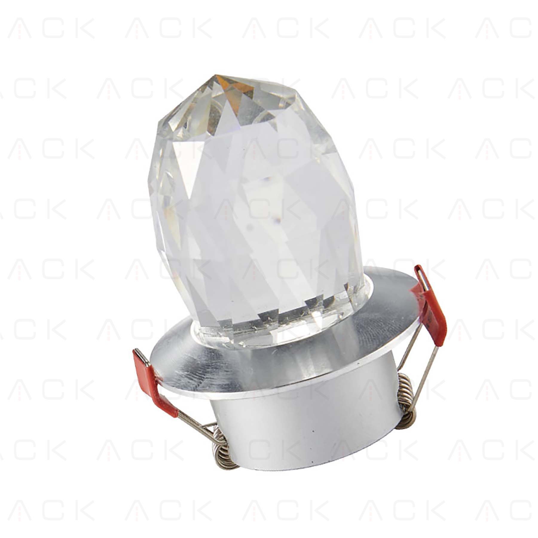 ah05-00503 ACK 3W 3000K Sıva Altı Krıstallı Led Spotlıght AH05-00503 - Görsel 1
