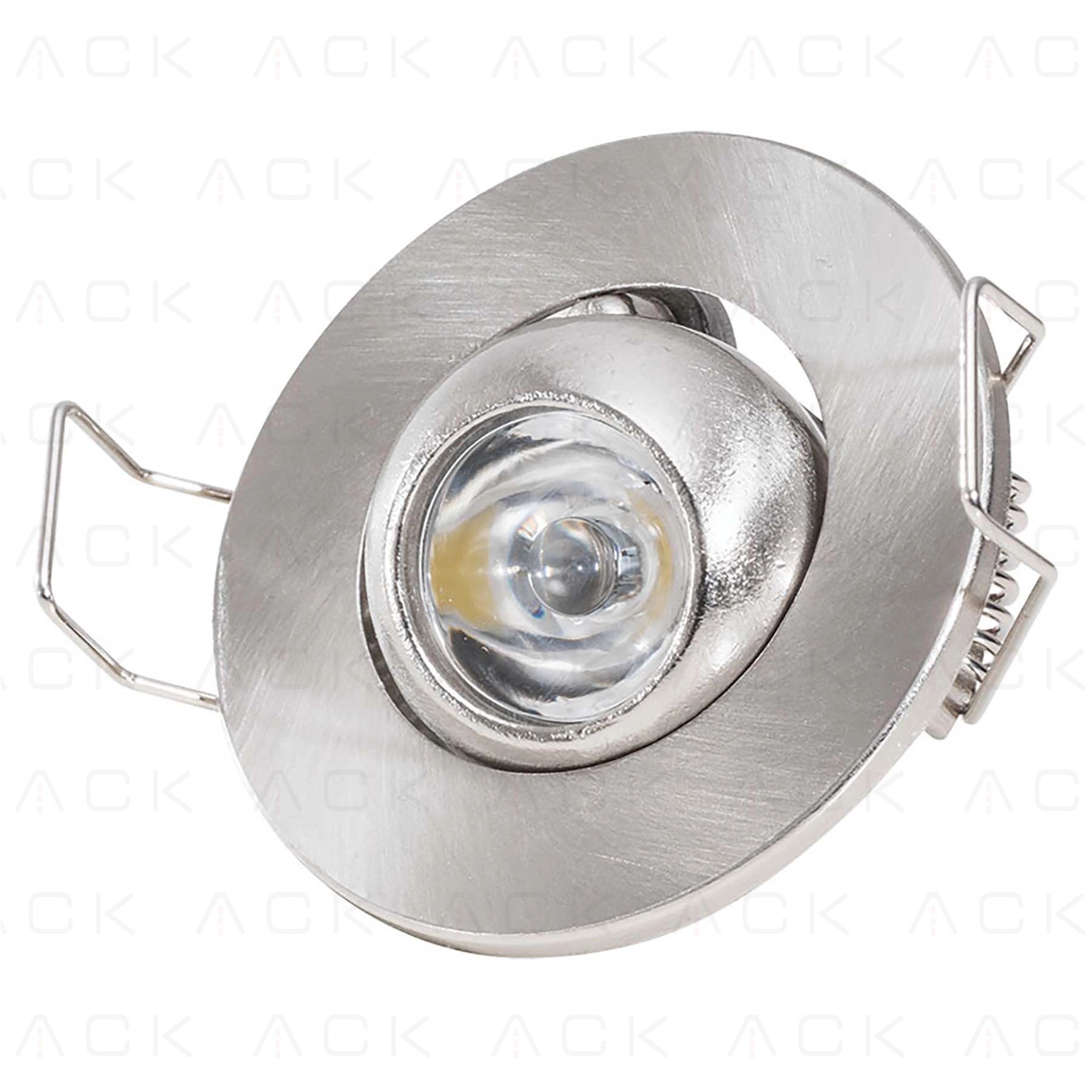 ah06-00304 ACK 3W Mat Krom 3000K Sıva Altı Led Spotlıght AH06-00304 - Görsel 1