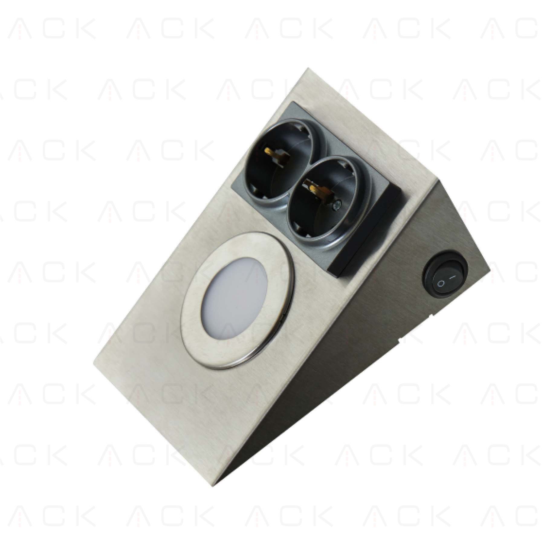 ah11-00204 ACK Ledli Prizli Tezgah Altı Armatür 3000K AH11-00204 - Görsel 1