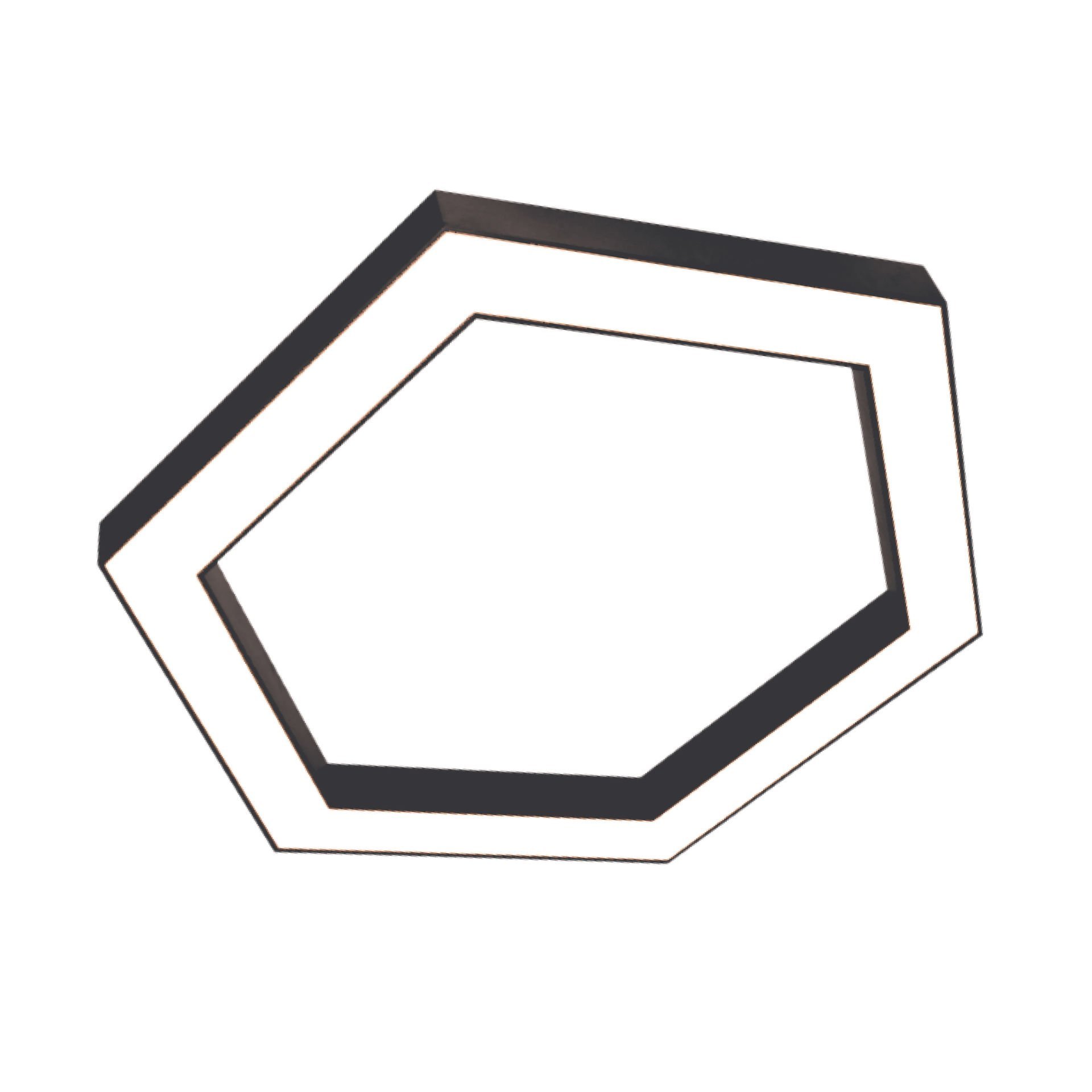 al02-16401 ACK Led Dekoratıf Armatür 3000K W:80Mm, H:85Mm 38W 40Cm Altıgen Tip AL02-16401 - Görsel 1