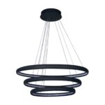 ACK Led Dekoratıf Armatur 50-60-70Cm Üç Simetrik Halka Tipi 85W 3000K AL02-29501 - Görsel 2