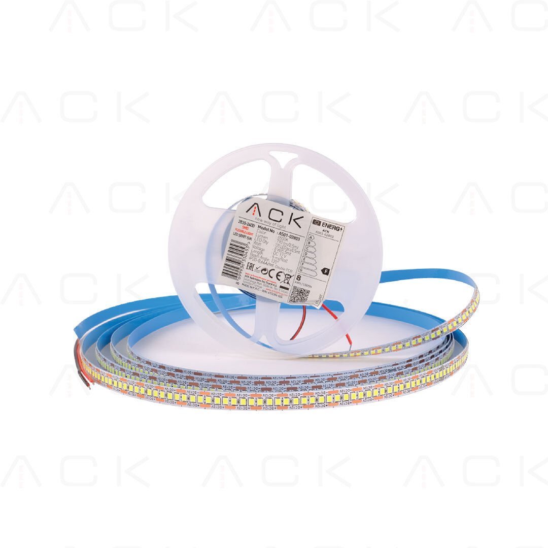 as01-02803 ACK 2835 6500K 12V Şerit Led 240 Led/Metre AS01-02803 - Görsel 1