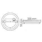 ACK 36W Sıva Ustu Yuvarlak Kelvın Kontrollu Ve Dımlı Kumandalı Armatur AT10-83001 - Görsel 4